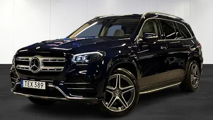 Mörkblå (blue) Begagnad 2022 Mercedes GLS400 AMG Line Premium Plus SUV | 809 900 kr (Bra pris)