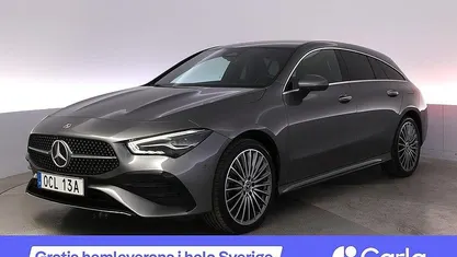 Mörkgrå Begagnad 2023 Mercedes CLA250e Shooting Brake AMG Kombi | 373 900 kr (Marknadspris)