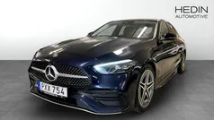 Mörkblå (blue) Begagnad 2021 Mercedes C220 AMG Sedan | 349 900 kr (Bra pris)