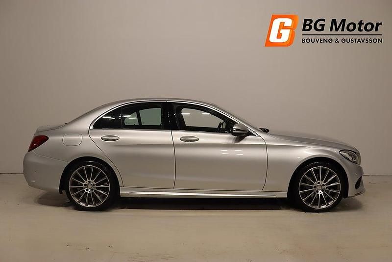 Begagnad Mercedes C220 AMG line 170 HK (125 kW) 2015 Silver Sedan