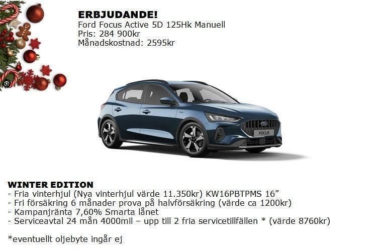 Begagnad 2023 Ford Focus Active Halvkombi | 284 900 kr - Bild 1/4