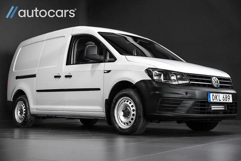 Vit Begagnad 2018 VW Caddy Maxi Minibuss | 212 500 kr (Dyr) - Bild 1/4