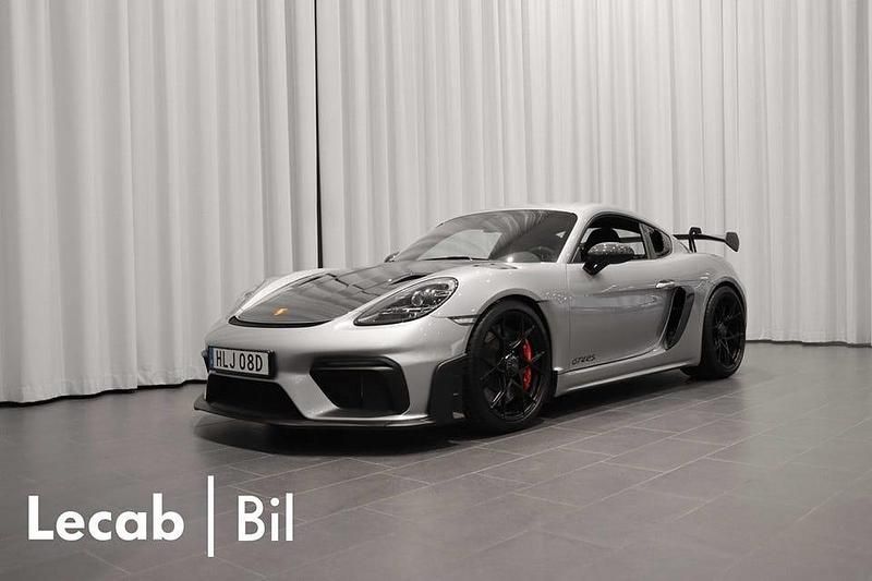 Begagnad Porsche 718 Cayman GT4 501 HK (368 kW) 2022 Silver Sportkupé