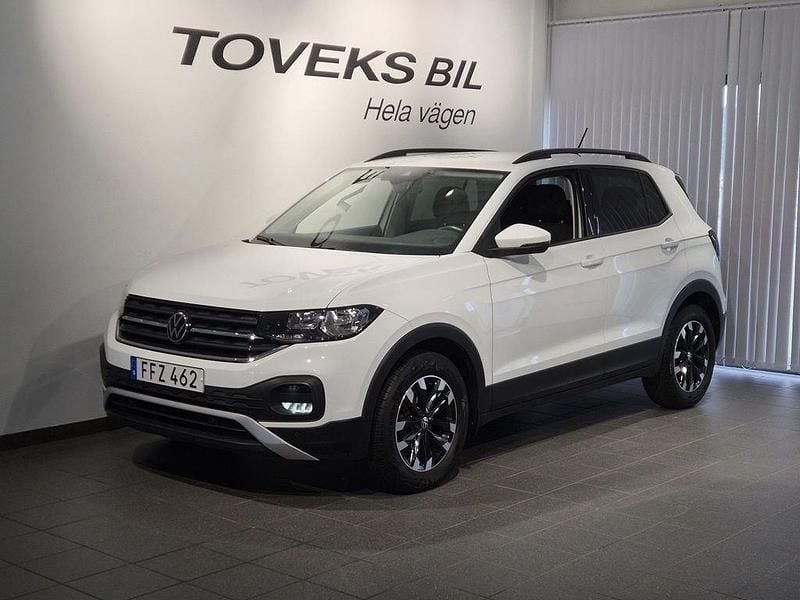 Vit Begagnad 2021 VW T-Cross Life SUV | 169 900 kr (Bra pris) - Bild 1/4