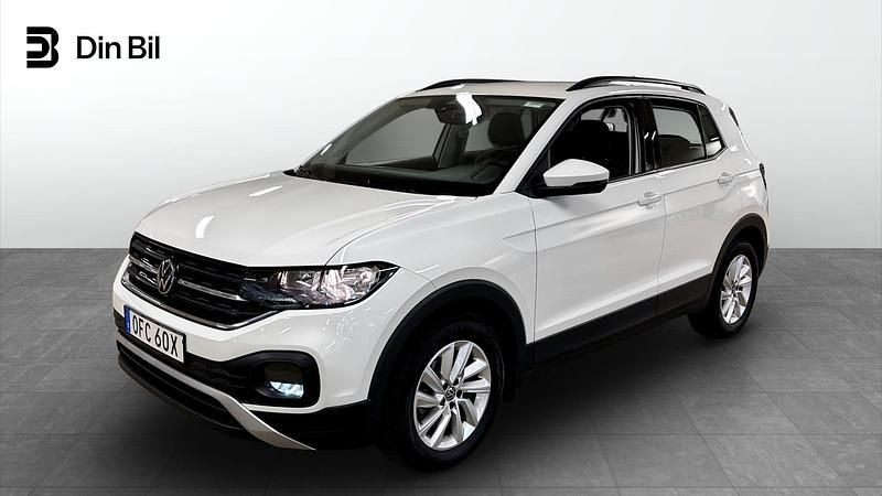 Vit Begagnad 2022 VW T-Cross Life SUV | 189 900 kr (Marknadspris) - Bild 1/4
