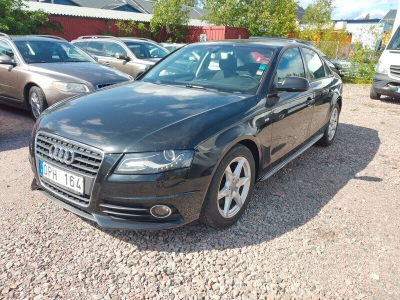 Svart Begagnad 2010 Audi A4 S-Line Sedan | 89 500 kr (Marknadspris) - Bild 1/4