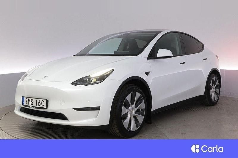 Vit Begagnad 2022 Tesla Model Y Long Range AWD SUV | 435 900 kr (Marknadspris) - Bild 1/3