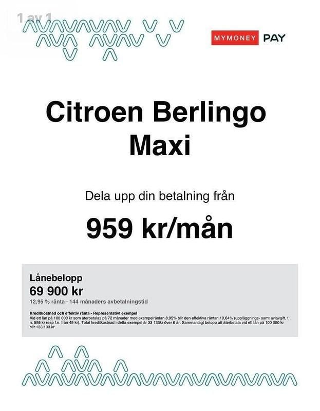 Begagnad Citroën Berlingo 99 HK (72 kW) 2017 Vit Minibuss