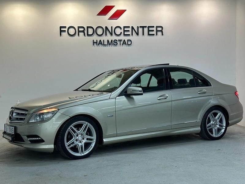 Begagnad Mercedes C180 AMG 156 HK (114 kW) 2010 Ljusbrun Sedan