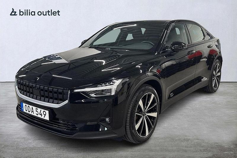 Svart Begagnad 2021 Polestar 2 Long Range Dual motor Halvkombi | 309 000 kr (Marknadspris) - Bild 1/4