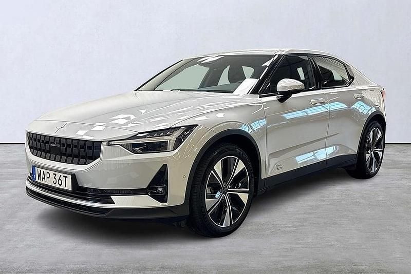 Silver Begagnad 2023 Polestar 2 Long Range Single Motor Halvkombi | 369 900 kr (Bra pris) - Bild 1/4