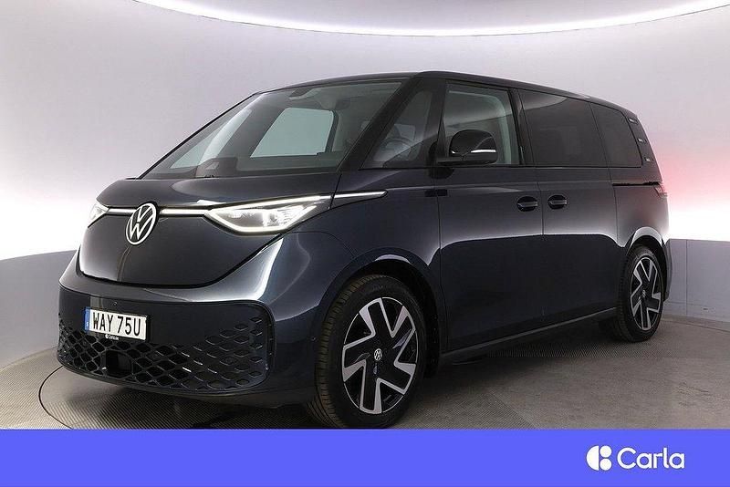 Mörkblå Begagnad 2023 VW ID. Buzz Pro Van | 579 900 kr (Marknadspris) - Bild 1/4