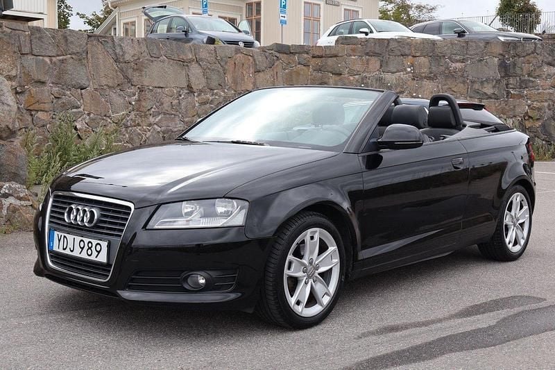 Svart Begagnad 2009 Audi A3 Cabriolet S-Line Cab | 99 500 kr (Lite dyr) - Bild 1/4