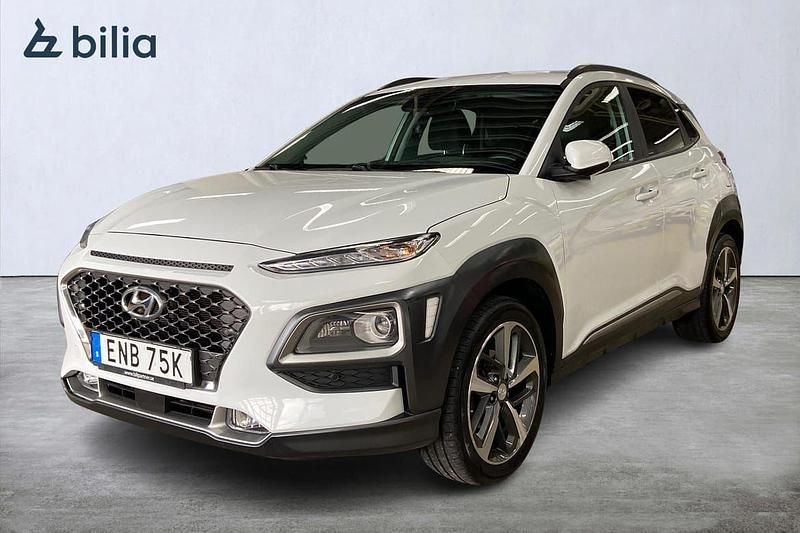 Vit Begagnad 2018 Hyundai Kona SUV | 159 000 kr (Marknadspris) - Bild 1/3