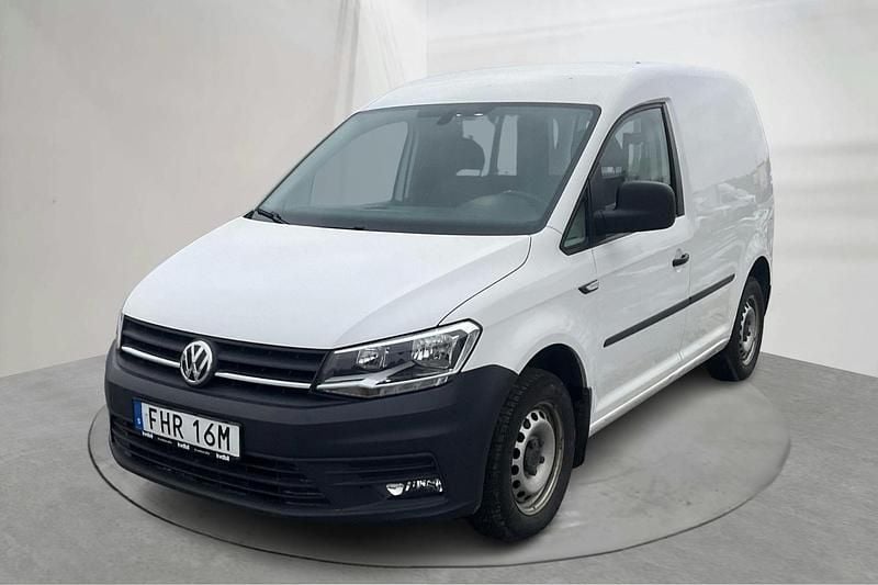 Vit Begagnad 2020 VW Caddy Minibuss | 109 000 kr (Superpris) - Bild 1/4