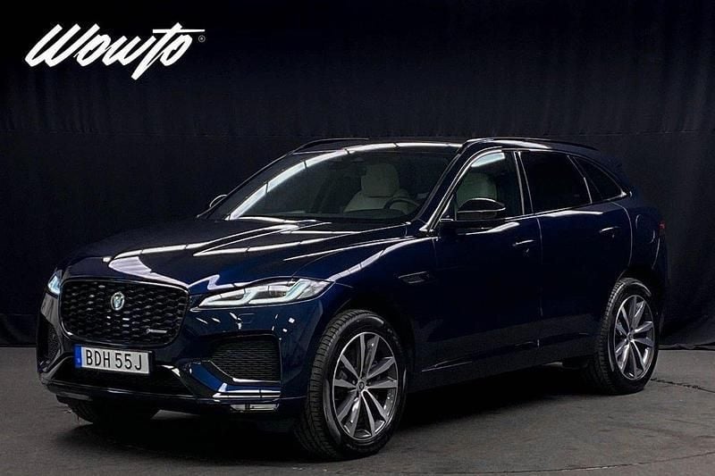 Blå Begagnad 2023 Jaguar F-Pace R-Dynamic SUV | 629 800 kr - Bild 1/3