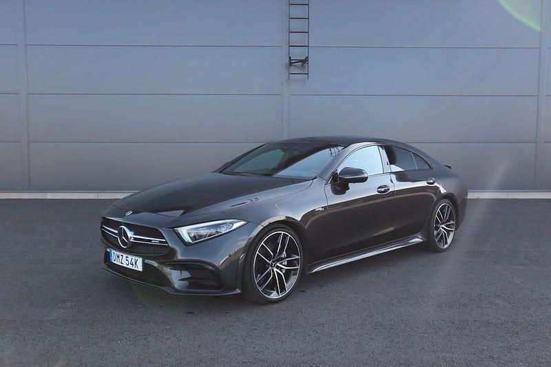 Grå (grå metallic) Begagnad 2019 Mercedes CLS53 AMG AMG Sportkupé | 679 000 kr - Bild 1/4
