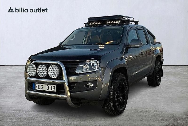 Grå Begagnad 2012 VW Amarok Pickup | 89 900 kr (Marknadspris) - Bild 1/3