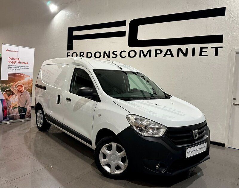 Vit Begagnad 2016 Dacia Dokker Express Van | 59 900 kr (Bra pris) - Bild 1/4