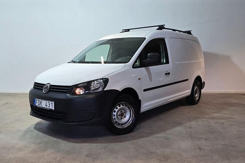 Vit Begagnad 2014 VW Caddy Maxi Minibuss | 94 900 kr (Marknadspris) - Bild 1/3