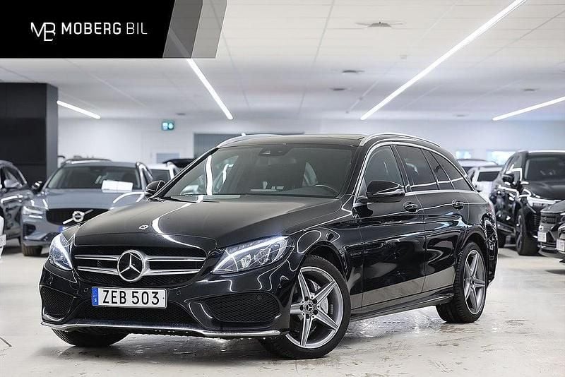 Svart Begagnad 2017 Mercedes C200 AMG line Kombi | 229 900 kr (Marknadspris) - Bild 1/3