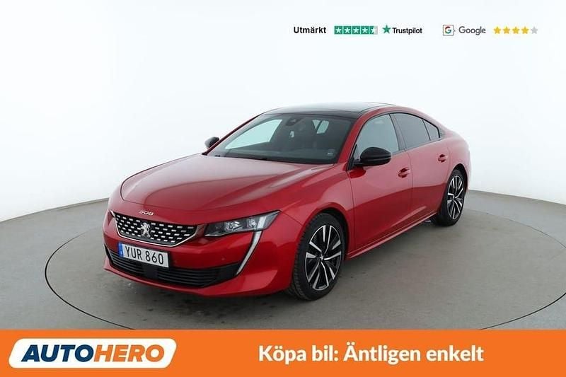 Ljusröd Begagnad 2018 Peugeot 508 GTi Sedan | 160 000 kr (Bra pris) - Bild 1/4
