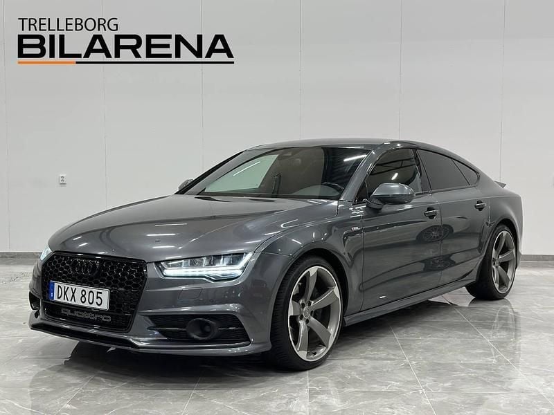 Grå Begagnad 2015 Audi A7 Sportback Sport Halvkombi | 239 900 kr (Marknadspris) - Bild 1/4