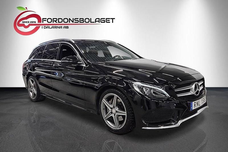 Begagnad Mercedes C220 AMG line 170 HK (125 kW) 2016 Svart Kombi