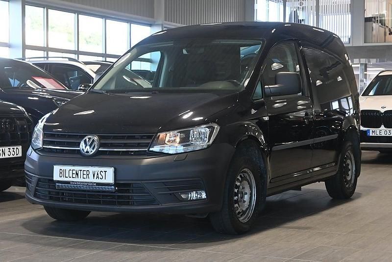 Svart Begagnad 2020 VW Caddy Minibuss | 149 000 kr (Superpris) - Bild 1/4
