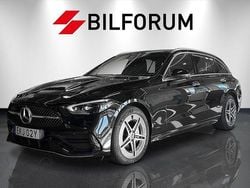 Svart Begagnad 2024 Mercedes C300e AMG line Kombi | 549 900 kr (Marknadspris)