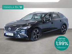 Svart Begagnad 2015 Mazda 6 Optimum Kombi | 129 900 kr (Bra pris)