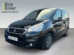 Svart Begagnad 2018 Peugeot Partner Minibuss | 117 000 kr (Marknadspris)