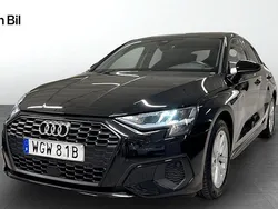 Svart Begagnad 2021 Audi A3 Sportback Proline Halvkombi | 239 000 kr (Marknadspris)