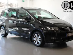 Svart Begagnad 2014 VW Sharan Minibuss | 84 900 kr (Marknadspris)