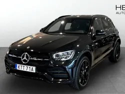 Svart (black) Begagnad 2022 Mercedes GLC300e AMG line Plus SUV | 479 900 kr (Marknadspris)