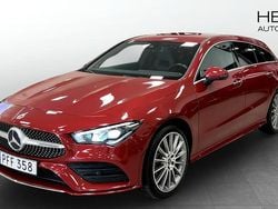 Röd (red) Begagnad 2023 Mercedes CLA250e Shooting Brake AMG line Kombi | 354 000 kr (Bra pris)