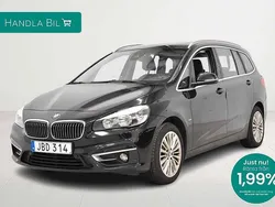 Svart Begagnad 2015 BMW 218 Gran Tourer Luxury Line Minibuss | 169 900 kr (Lite dyr)