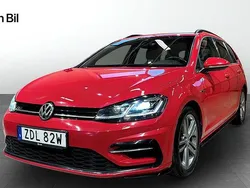 Röd Begagnad 2019 VW Golf VII R-line Kombi | 214 900 kr (Marknadspris)