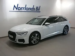Glaciärvit metallic Begagnad 2022 Audi A6 Sport Kombi | 434 900 kr (Dyr)