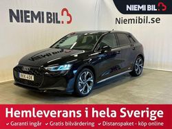 Svart Begagnad 2025 Audi A3 Sportback Proline Halvkombi | 319 900 kr (Marknadspris)