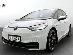 Vit (glacier white metallic bl) Begagnad 2022 VW ID.3 Pro Performance Halvkombi | 279 900 kr (Bra pris)