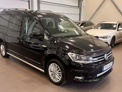 Svart (svartmetallic) Begagnad 2018 VW Caddy Maxi Life Life Minibuss | 229 000 kr (Marknadspris)