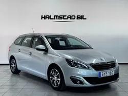 Ljusgrå Begagnad 2015 Peugeot 308 Allure Kombi | 129 500 kr (Marknadspris)