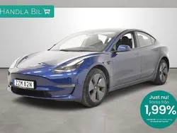 Blå Begagnad 2022 Tesla Model 3 Long Range Sedan | 309 900 kr (Bra pris)