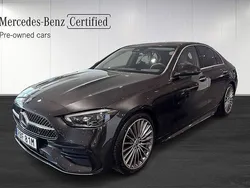 Grå Begagnad 2024 Mercedes C220 AMG Line Premium Sedan | 479 800 kr (Marknadspris)