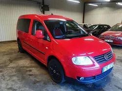 Röd Begagnad 2009 VW Caddy Maxi Minibuss | 73 000 kr (Lite dyr)
