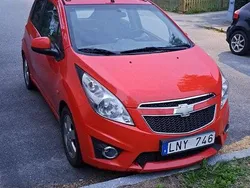 Röd Begagnad 2011 Chevrolet Spark Halvkombi | 26 500 kr (Lite dyr)