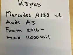 Svart Begagnad 2016 Mercedes A180 Halvkombi | 150 000 kr
