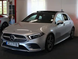 Silver Begagnad 2018 Mercedes A200 AMG Halvkombi | 264 900 kr (Lite dyr)