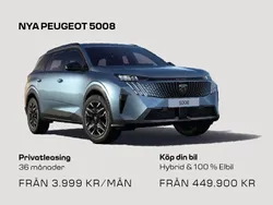 Ny 2025 Peugeot 5008 Allure Minibuss | 449 900 kr (Marknadspris)